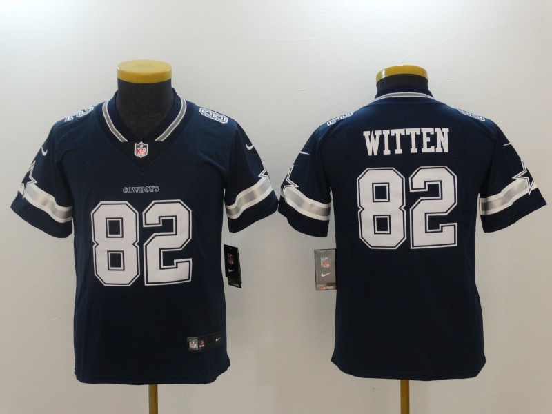 Youth Dallas cowboys #82 Witten Blue Nike Vapor Untouchable Limited NFL Jerseys->->Youth Jersey